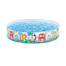 Дитячий каркасний басейн Intex 58477 «Африка», 122 х 25 см топ