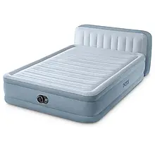 Надувне ліжко Intex 64450, 152 x 203 x 46 (152 х 236 х 86 см), вбудований електронасос. Двоспальне топ