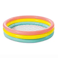 Дитячий надувний басейн Intex 57412 «Веселка», 114 х 25 см топ