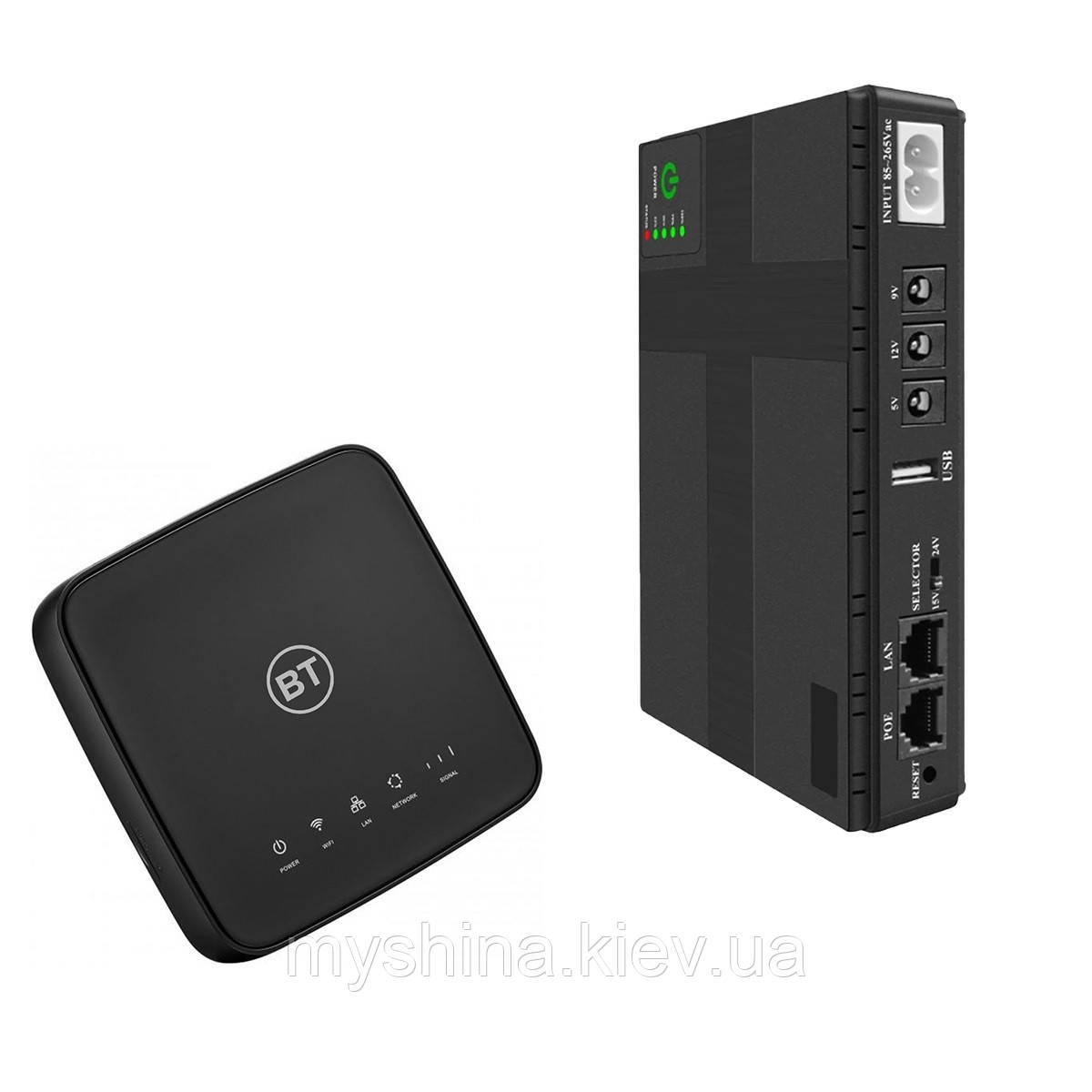 Комплект ДБЖ VIA Energy Mini UPS + 4G LTE Wi-Fi роутер Alcatel HH70BT Cat.7
