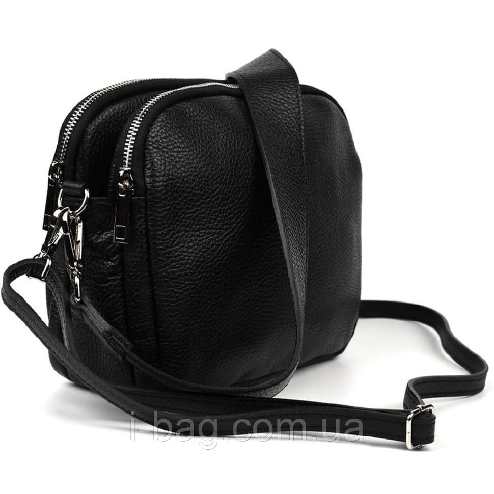 Шкіряна жіноча сумка Virginia Conti Italy — VC02807black