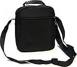 Сумка тканинна LANPAD чоловіча 21х25х11 см Чорний (LAN3791 black), фото 3