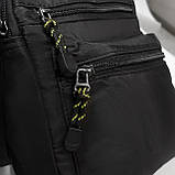 Сумка тканинна LANPAD чоловіча 21х25х11 см Чорний (LAN3791 black), фото 5