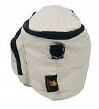 Сумка на коляску Adamex з водовідштовхувальним покриттям та карабінами (бежева, 30×18×13 см).solve, фото 3