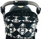 Сумка на коляску Baby Go з водовідштовхувальним покриттям та карабінами (chanel 30×18×13 см).solve, фото 2
