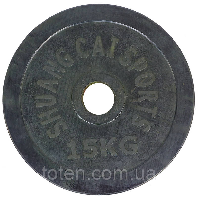 Млинці (диски) гумові 20кг 52мм чорний GА-1449-20 топ, фото 1