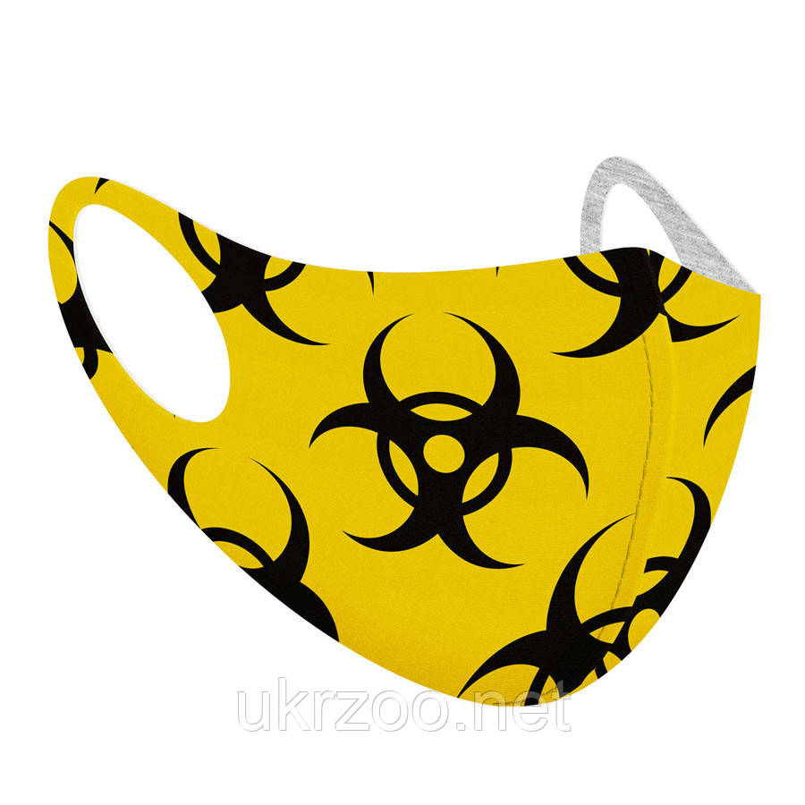 Маска захисна CoLLar з малюнком "Biohazard", розмір L