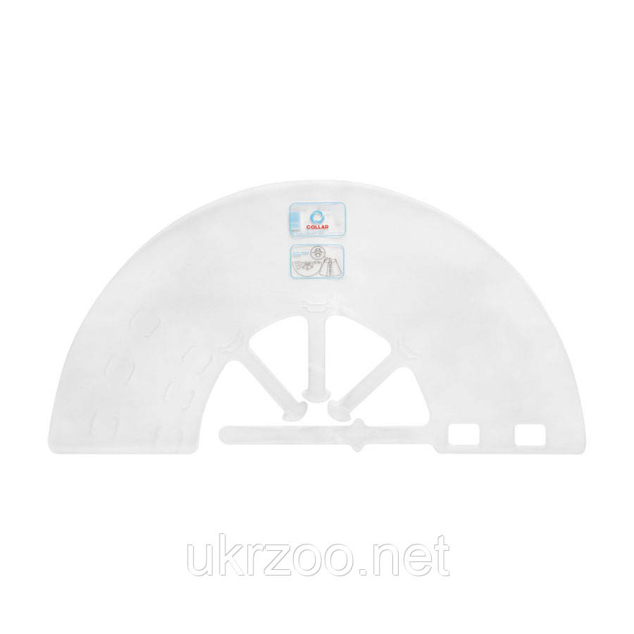 Комір пластиковий COLLAR для собак і кішок, розмір S (А:28-33 см, В:12см)