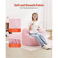 VEVOR Bean Bag Seat Cushion Bean Bag Gamer Cushion Крісло Рожевий 89x89x56cm Removable