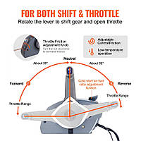 Управління дросельною заслінкою човна VEVOR, 5006180 Боковий блок дистанційного керування для підвісного човна Evinrude Johnson,
