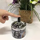 Пепельниця бездимна з кришкою металева, система юла, антизапах "100$" Лучшая цена, фото 2