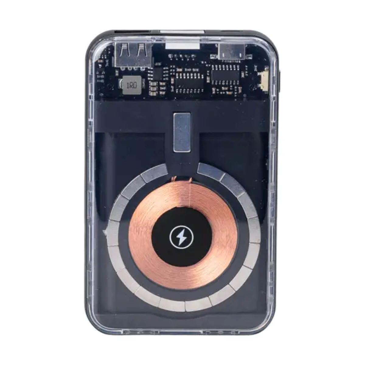 Повербанк з бездротовою зарядкою 10000mah 3 шнури в комплекті X104, фото 1