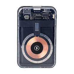 Повербанк з бездротовою зарядкою 10000mah 3 шнури в комплекті X104