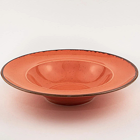 Глибока тарілка для пасти 26 см помаранчева, фарфор, Porland