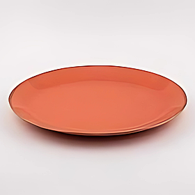 Овальна тарілка 31 см помаранчева, фарфор, Porland