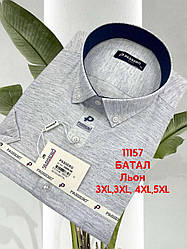 Батальна сорочка з коротким рукавом Passero льон,mod 30800 color 69