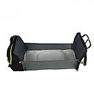 Рюкзак-манеж для мам водовідштовхувальний Чорний з пеленальним місцем 70х32 см, фото 10