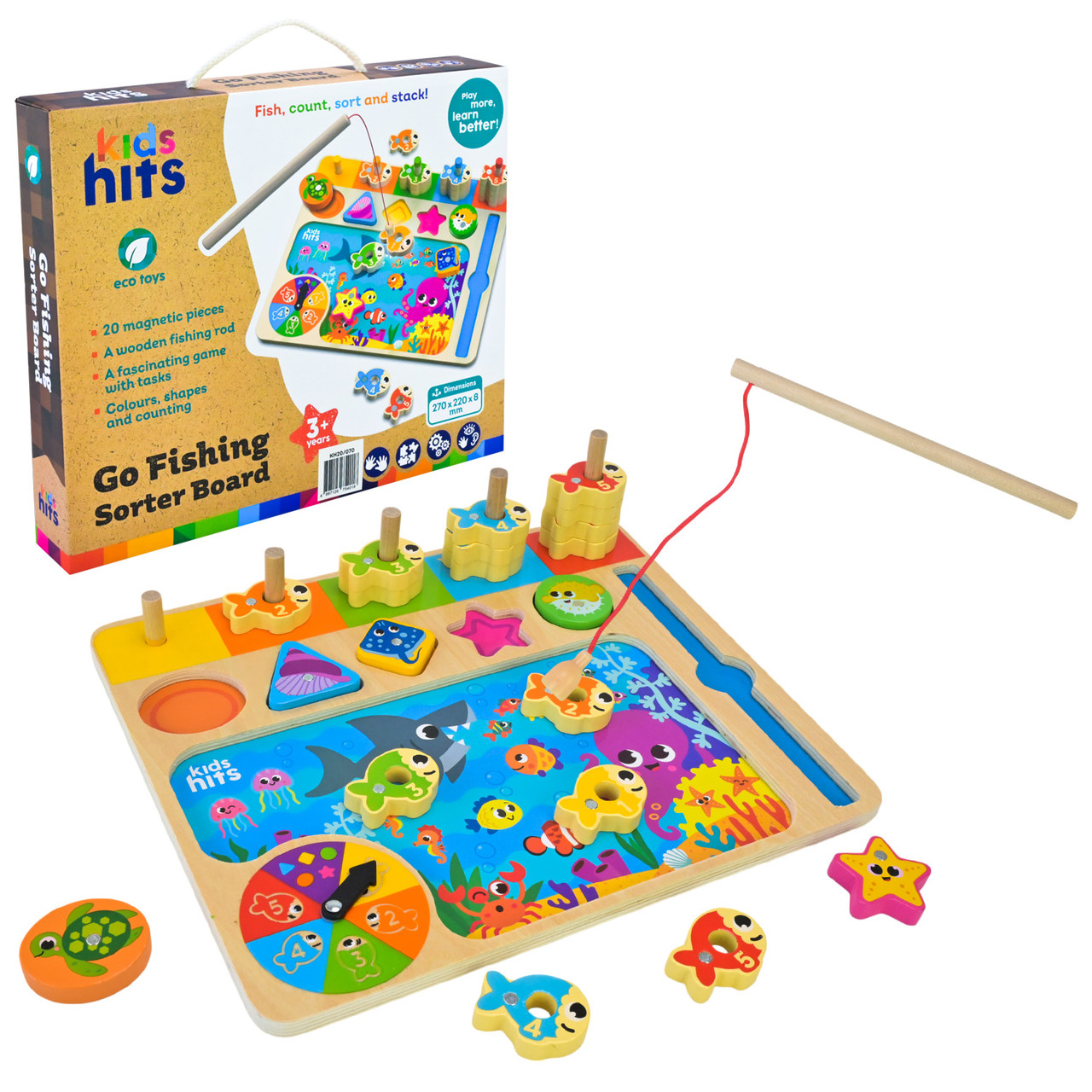 Дерев'яна іграшка KidsHits KH20/070, риболовля, фото 1