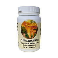 Лисичка, рослинний засіб проти внутрішньоклітинних паразитів, 500 мг (60 капсул)