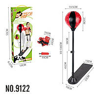 Дитячий боксерський розвивальний набір груша підлогова рукавиці стійка з регулюванням висоти 103 см GS227