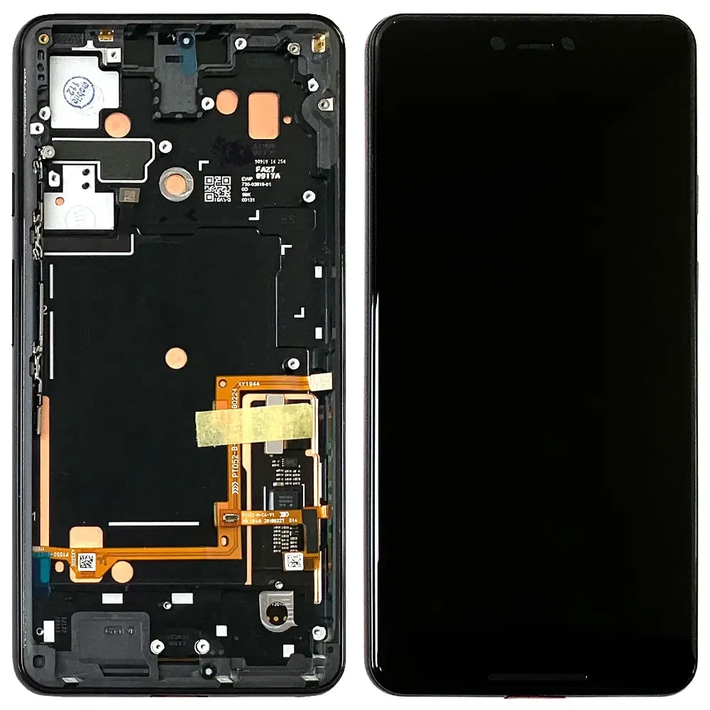 Екран (дисплей) Google Pixel 3 XL з тачскріном оригінал з рамкою