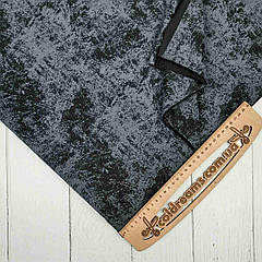 Футер двунитка "Чорний мармур
"- 180см. (ротація)