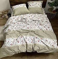 Односпальний комплект постільної білизни стандартний, принт: Сюзанна