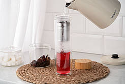 Термос об'єм 450 мл. скляний з подвійними стінками ARDESTO AR1345BB