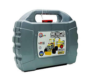 Металевий конструктор Technok Toys «Будівельна техніка», 289 деталей, у валізі (арт. 3879)