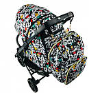 Сумка-рюкзак для мами Disney 3 в 1 + сумка+USB+карабіни+пеленальний матрацик Baby GO, фото 7