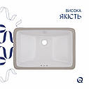 Раковина Qtap Stork 530x370x200 White QT15116032WN, фото 5