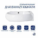 Раковина Qtap Leo 430x290x140 White QT11115011RWN, фото 4