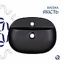 Раковина-чаша Qtap Scorpio 505х385х120 Matt black QT142202MBMBN, фото 5