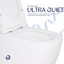 Унітаз підвісний Qtap Robin Ultra Quiet безобідковий з сідінням Soft-close 520x365x365 мм WHITE, фото 7