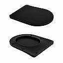 Унітаз підвісний Qtap Scorpio Ultra Quiet безобідковий з сидінням Soft-close MATT BLACK QT14332380AMB, фото 8