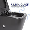 Унітаз підвісний Qtap Tern New Ultra Quiet безобідковий з сидінням Soft-close MATT BLACK QT17332303ASMB, фото 5