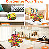 PouHenier - 5-рівнева підставка для фруктів. Високий багаторівневий органайзер для фруктів, фото 6