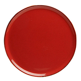 Тарілка піца 28 см червона, фарфор, Porland