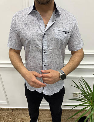 Чоловіча сорочка Arma з коротким рукавом  , XXXL, Білий