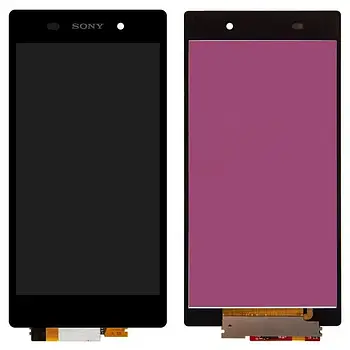 Дисплей для Sony C6902 L39h Xperia Z1, з сенсорним склом, чорний