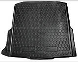 Килимок в багажник SKODA Octavia A7 з 2013 р. універсал (з боксом посилить.) (Avto-gumm) пластік+гума, фото 2