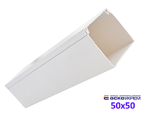 Короб пластиковий 50x50x2000 мм подвійний замок