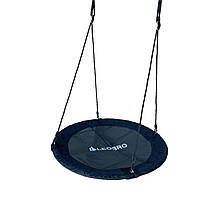 Дитяча гойдалка-гніздо кругла Leobro Ø 100 см чорний