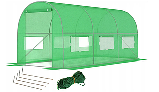 Садова теплиця парник Leobro Garden 6м2 зелена
