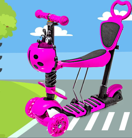 Самокат дитячий із димом і звуком і турбінами scooter, фото 1