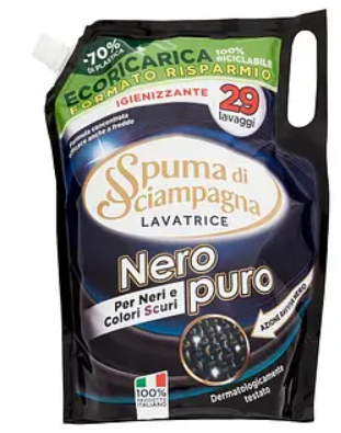 Гель для прання чорного одягу Spuma di Sciampagna Nero Fidra 29 прань 1.3л, фото 1