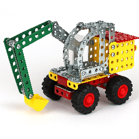 Металевий конструктор Technok Toys «Екскаватор», 306 деталей (арт. 4784)