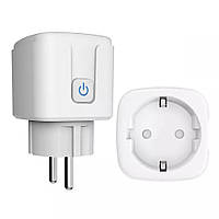 Розумна Wi-Fi розетка 20А з енергометром. Реле часу. Смарт розетка Вай Фай з голосовим управлінням через додаток