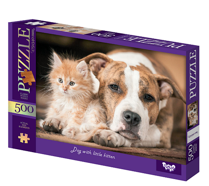 Пазли 500 елементів Собачка з котиком Dankotoys