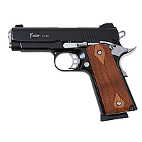 Стартовый пистолет Kuzey 911 SX black, дерев'яні ручки, с доп. магазином (Colt 1911)